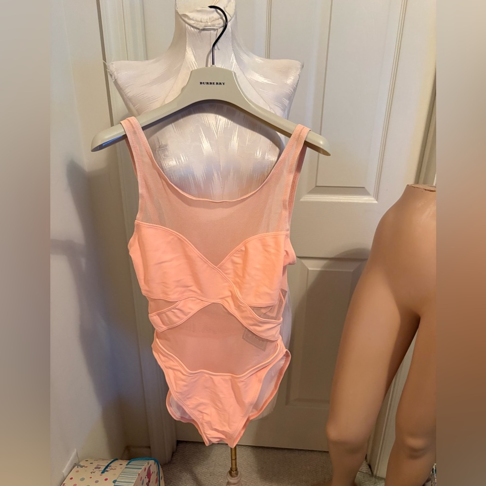 Anne Cole Peach Mesh Swimsuit size 10 $80